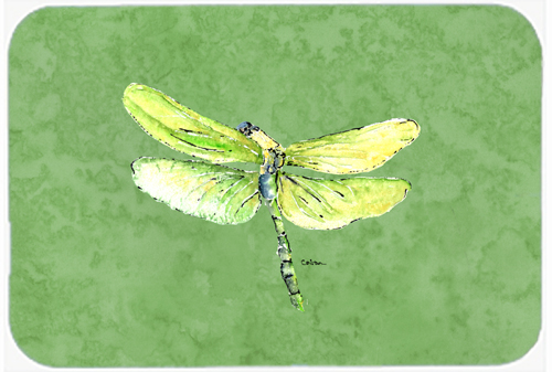 Dragonfly on Avacado Mouse Pad, Hot Pad or Trivet
