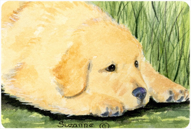 9.25 x 7.75 in. Golden Retriever Mouse Pad, Hot Pad, or Trivet