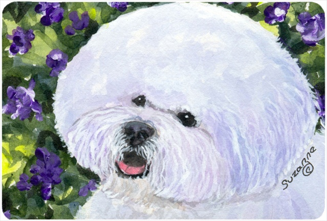 9.25 x 7.75 in. Bichon Frise Mouse Pad, Hot Pad, or Trivet