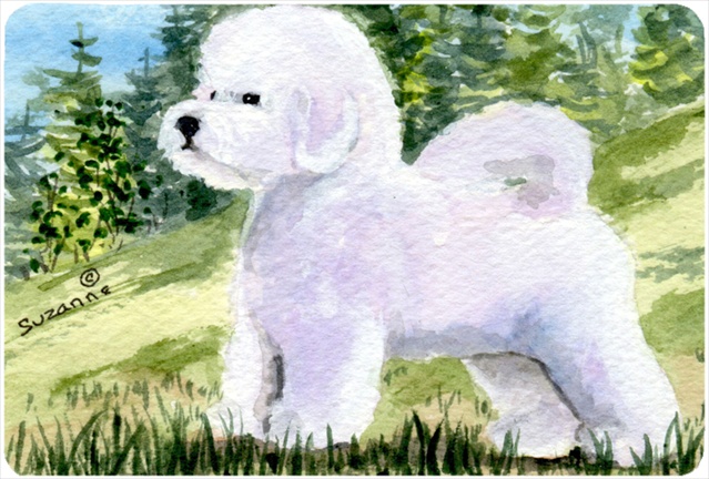 9.25 x 7.75 in. Bichon Frise Mouse Pad, Hot Pad, or Trivet