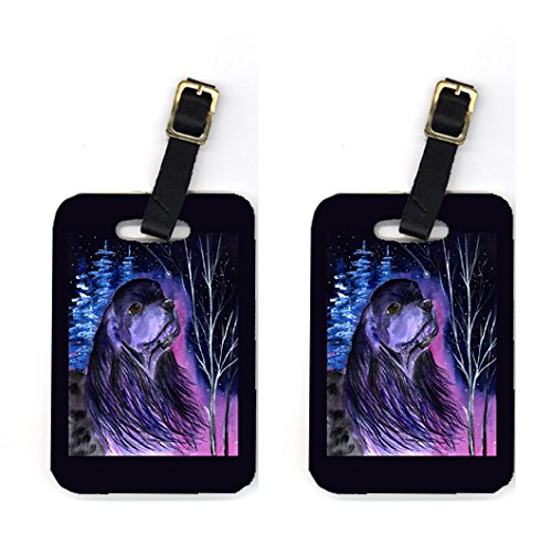 Starry Night Cocker Spaniel Luggage Tags- Pair of 2