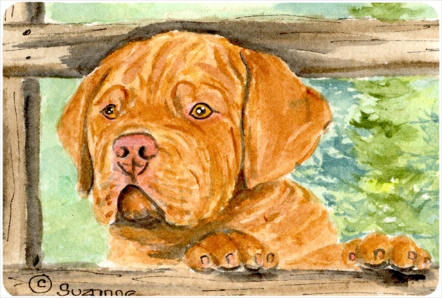 Dogue De Bordeaux Mouse Pad, Hot Pad Or Trivet