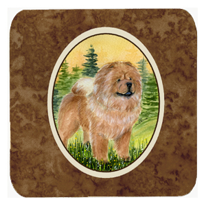 Chow Chow Foam Coasters - Set 4