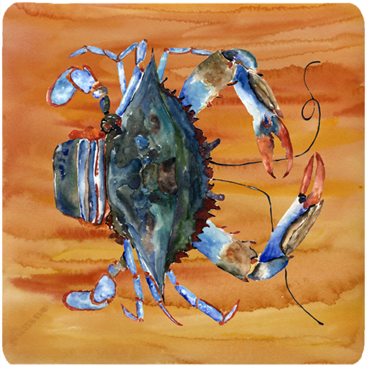 8144FC Crab Foam Coasters - Set 4