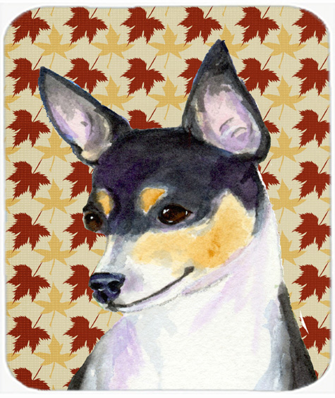 Chihuahua Fall Leaves Portrait Mouse Pad, Hot Pad Or Trivet