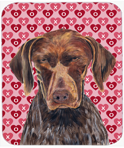 German Shorthaired Pointer Valentines Day Mouse Pad, Hot Pad Or Trivet