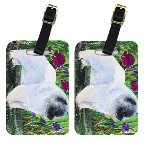 Keeshond Luggage Tags - Pair Of 2