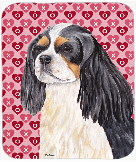 Cavalier Spaniel Hearts Love And Valentines Day Mouse Pad, Hot Pad Or Trivet