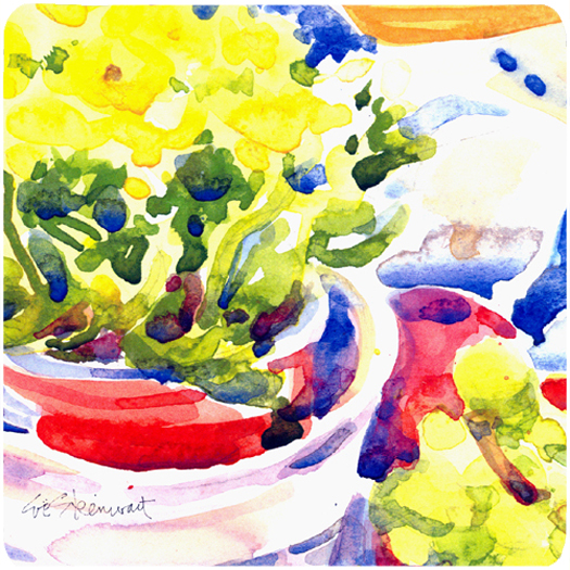 Picture of Carolines Treasures 6123FC Flower Foam Coasters - Set 4