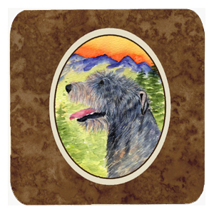 Irish Wolfhound Foam Coasters - Set 4