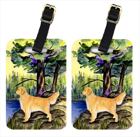 Golden Retriever Luggage Tags - Pair Of 2