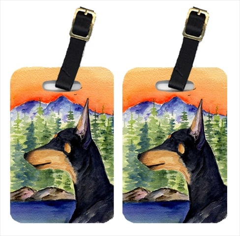 Manchester Terrier Luggage Tags - Pair Of 2