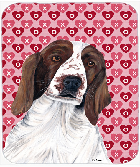 Welsh Springer Spaniel Hearts Love Valentines Day Mouse Pad, Hot Pad Or Trivet