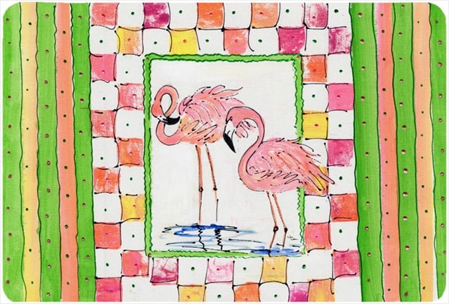 Bird - Flamingo Mouse Pad, Hot Pad Or Trivet