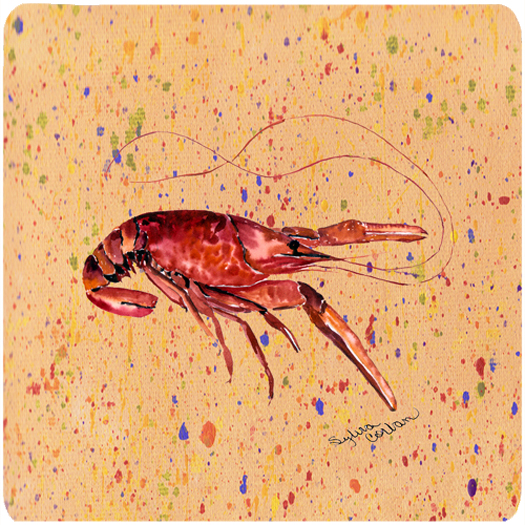 Crawfish Foam Coasters - Set 4