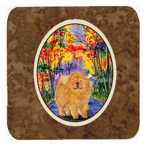 Chow Chow Foam Coasters - Set 4