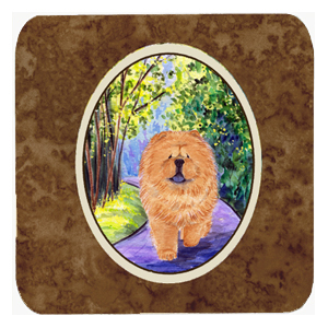 Chow Chow Foam Coasters - Set 4
