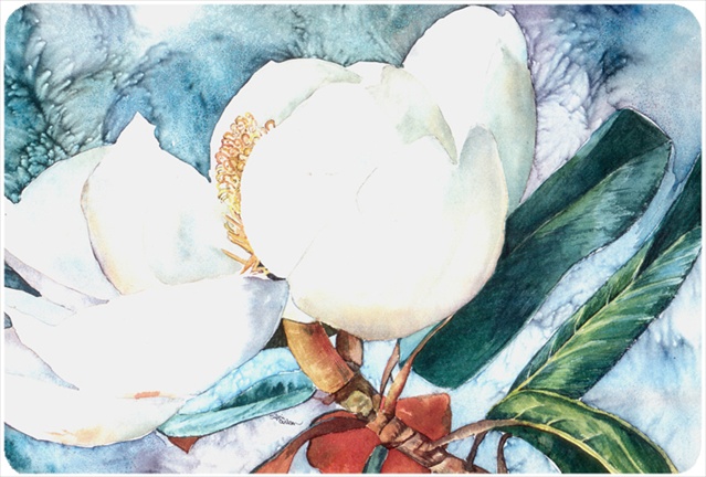 Flower - Magnolia Mouse Pad, Hot Pad Or Trivet