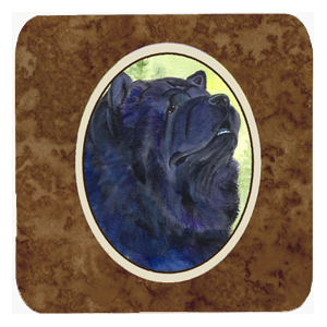 Chow Chow Foam Coasters - Set 4