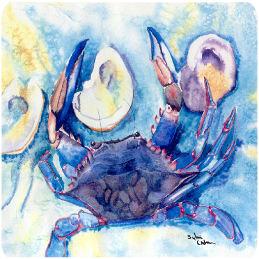 Crab Foam Coasters - Set 4