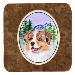 SS8001FC Australian Shepherd Foam Coasters - Set 4