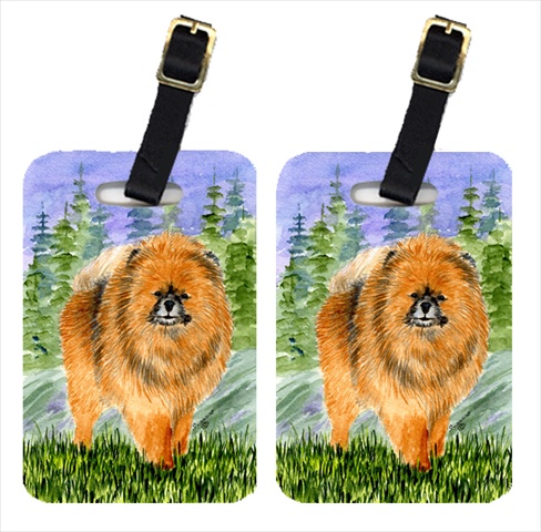 Pomeranian Luggage Tags - Pair Of 2