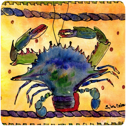 Crab Foam Coasters - Set 4