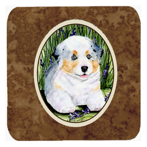 Australian Shepherd Foam Coasters - Set 4