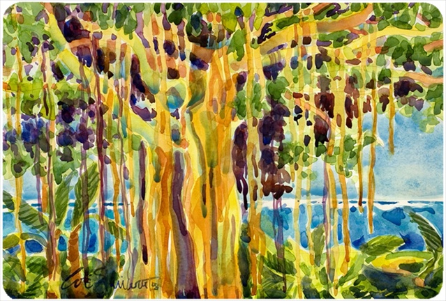 Tree - Banyan Tree Mouse Pad, Hot Pad Or Trivet