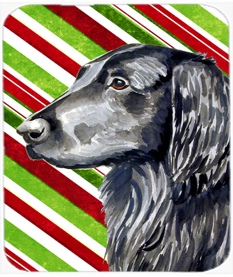 Flat Coated Retriever Candy Cane Holiday Christmas Mouse Pad, Hot Pad Or Trivet