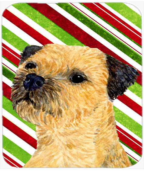 Border Terrier Candy Cane Holiday Christmas Mouse Pad, Hot Pad Or Trivet