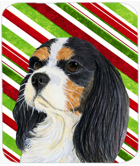 Cavalier Spaniel Candy Cane Holiday Christmas Mouse Pad, Hot Pad Or Trivet