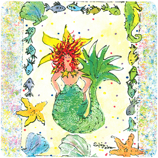 Mermaid Foam Coasters - Set 4