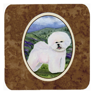 SS8025FC Bichon Frise Foam Coasters - Set 4