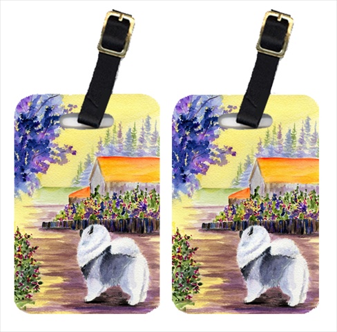 Keeshond Luggage Tags - Pair Of 2