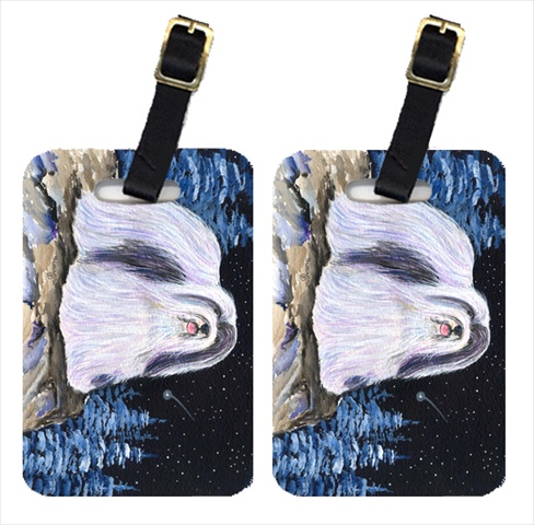 Starry Night Havanese Luggage Tags - Pair Of 2