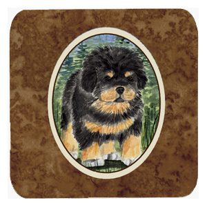 Tibetan Mastiff Foam Coasters - Set 4
