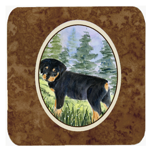 Rottweiler Foam Coasters - Set 4