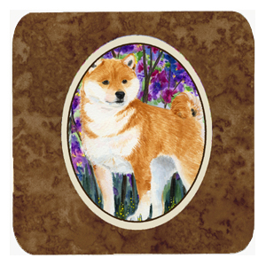 Shiba Inu Foam Coasters - Set 4