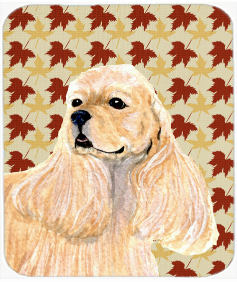 Cocker Spaniel Fall Leaves Portrait Mouse Pad, Hot Pad Or Trivet