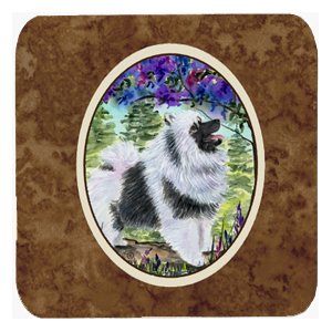 Keeshond Foam Coasters - Set 4
