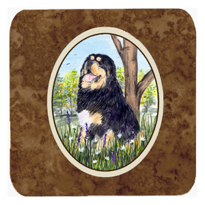Tibetan Mastiff Foam Coasters - Set 4