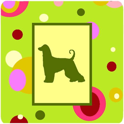 CK1002FC Afghan Hound Foam Coasters - Set 4