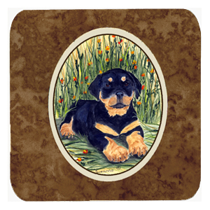 Rottweiler Foam Coasters - Set 4