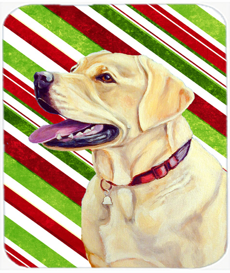 Labrador Candy Cane Holiday Christmas Mouse Pad, Hot Pad Or Trivet