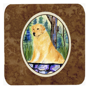 Golden Retriever Foam Coasters - Set 4