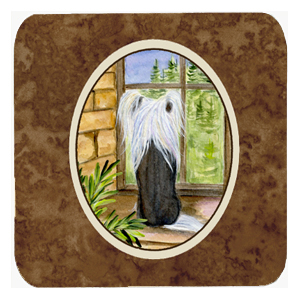 Chinese Crested Foam Coasters - Set 4