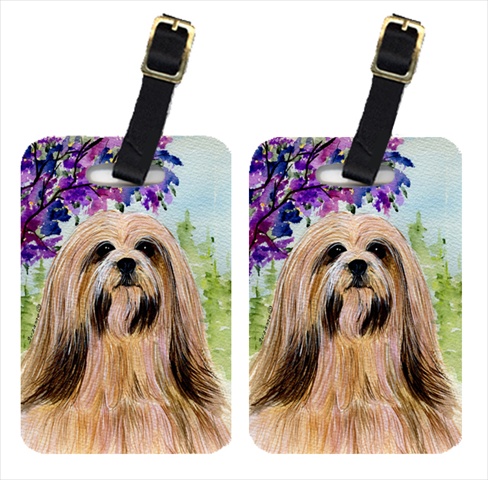 Lhasa Apso Luggage Tags - Pair Of 2