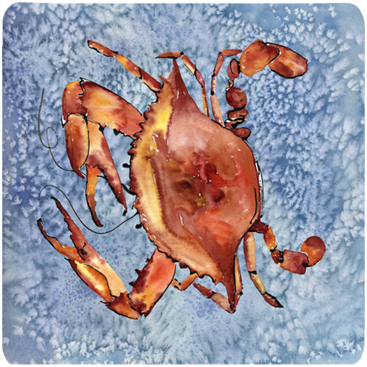 Crab Foam Coasters - Set 4