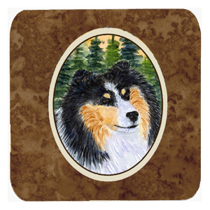 Sheltie Foam Coasters - Set 4